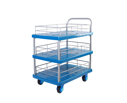 Triple-Layer Plastic Hand Trolley